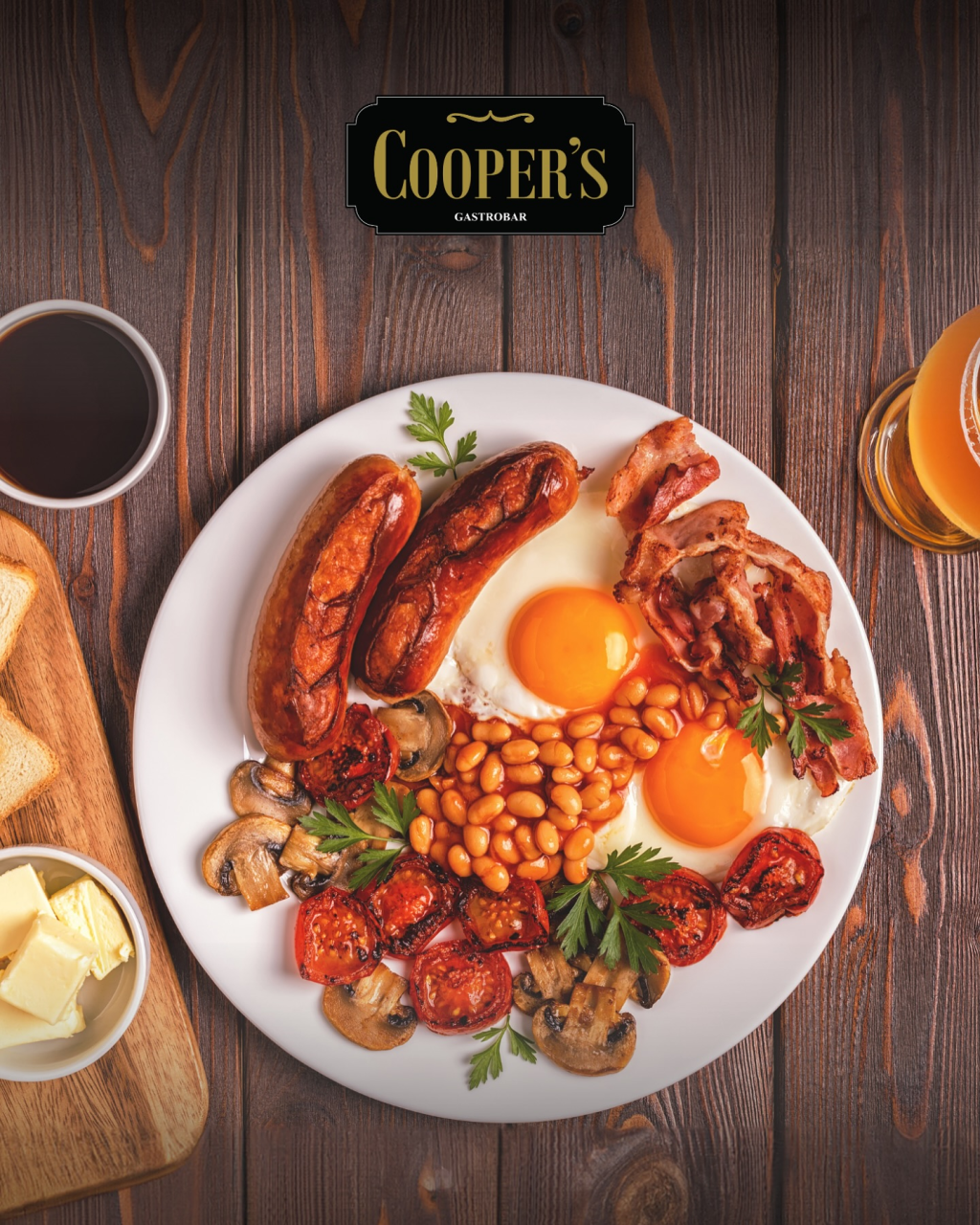 Full English Breakfast – Daily at Cooper’s